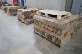 Lot of 4 Pallets 6"x6" Dunnage Blocks.