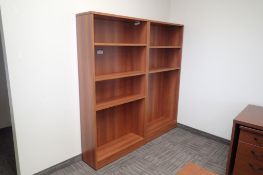 Lot of (2) 5-Shelf Bookcases.