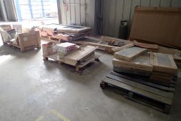 Lot of Asst. Flooring, Doors, Threaded Rod, Heavy Duty Nuts and Bolts, Galvanized Sheeting, Donn Cei