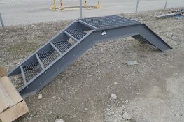 Lot of Steel 32" High Crossover Stairs and (2) 40"x40" Entryways.