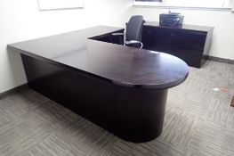 L-Shaped Desk w/ Credenza.