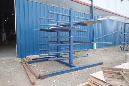 Double Sided Cantilever Rack and Contents.