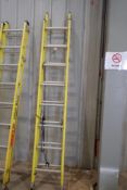 Featherlite 16' Fiberglass/Aluminum Extension Ladder.