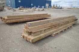 Lot of Approx. 33pcs Treated 6x6x16 Timbers.