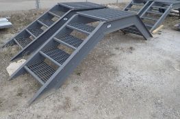 Steel 32" High Crossover Stairs.