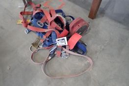 Lot of 3 Safety Harnesses and Protech Rebel Retractable Lanyard.