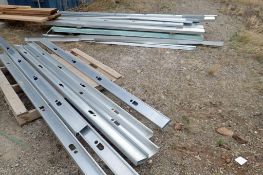 Lot of Asst. 2x4 and 2x7 7'8" and 10'x7" Galvanized Studs and Cut-offs- PINK PAINT.