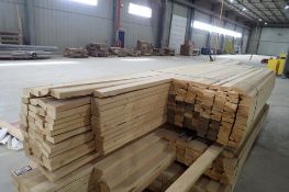 Lot of Approx. 95pcs 2x4x8'9", Approx. 48pcs 2x4x16 and Approx. 12pcs 2x4x14 Spruce Dimensional Lumb