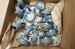 Lot of 13 Heavy Duty Casters- NEW, UNUSED.