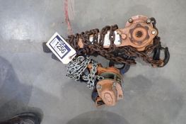 Lot of 2 Chain Come-alongs.