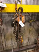 Lot of (2) Asst. 3-Ton Chain Hoists