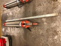 Lot of Surveying Tripod w/ Measuring Stick