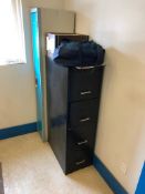 Lot of Desk, Task Chair, Shelf, 3-Drawer Vertical Filing Cabinet, etc.