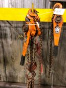 Lot of (1) Magna 1.5-Ton Chain Hoist and (1) CM 6-Ton Chain Hoist