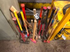 Lot of (15) Asst. Sledge Hammers, (1) Deadblow Hammer, (3) Handles, etc.