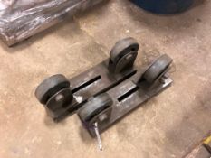 Lot of (2) Steel Caster Attachments