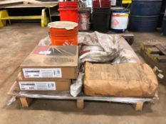 Pallet of Asst. Flux, Welding Wire, etc.