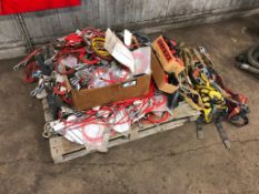 Lot of Asst. Harnesses, Fall Limiters, etc.