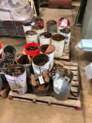 Lot of (4) Pallets of Asst. Pails of Nuts, Bolts, Washers, etc.