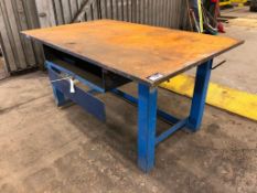 48" X 78" Steel Shop Built Welding Table