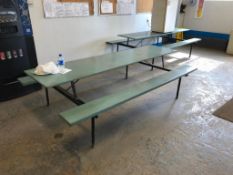 Lot of (2) Lunchroom Picnic Tables