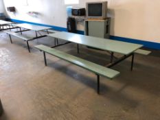 Lot of (2) Lunchroom Picnic Tables