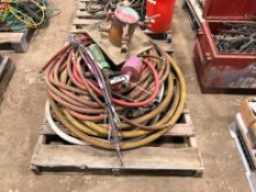 Pallet of Asst. Air Hoses, Sandblast Hose, etc.