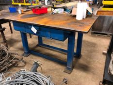 48" X 72" Steel Shop-Built Table