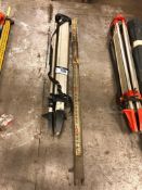 Lot of Surveying Tripod w/ Measuring Stick