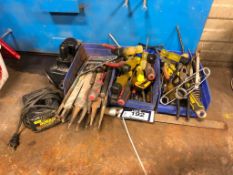 Lot of Asst. Hand Tools including Files, Screw Drivers, Wrench, etc.