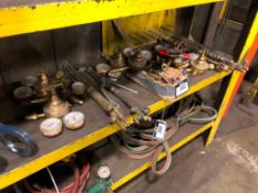 Lot of Asst. Oxy/Acetylene Cutting Torches, Gauges, Parts, etc.