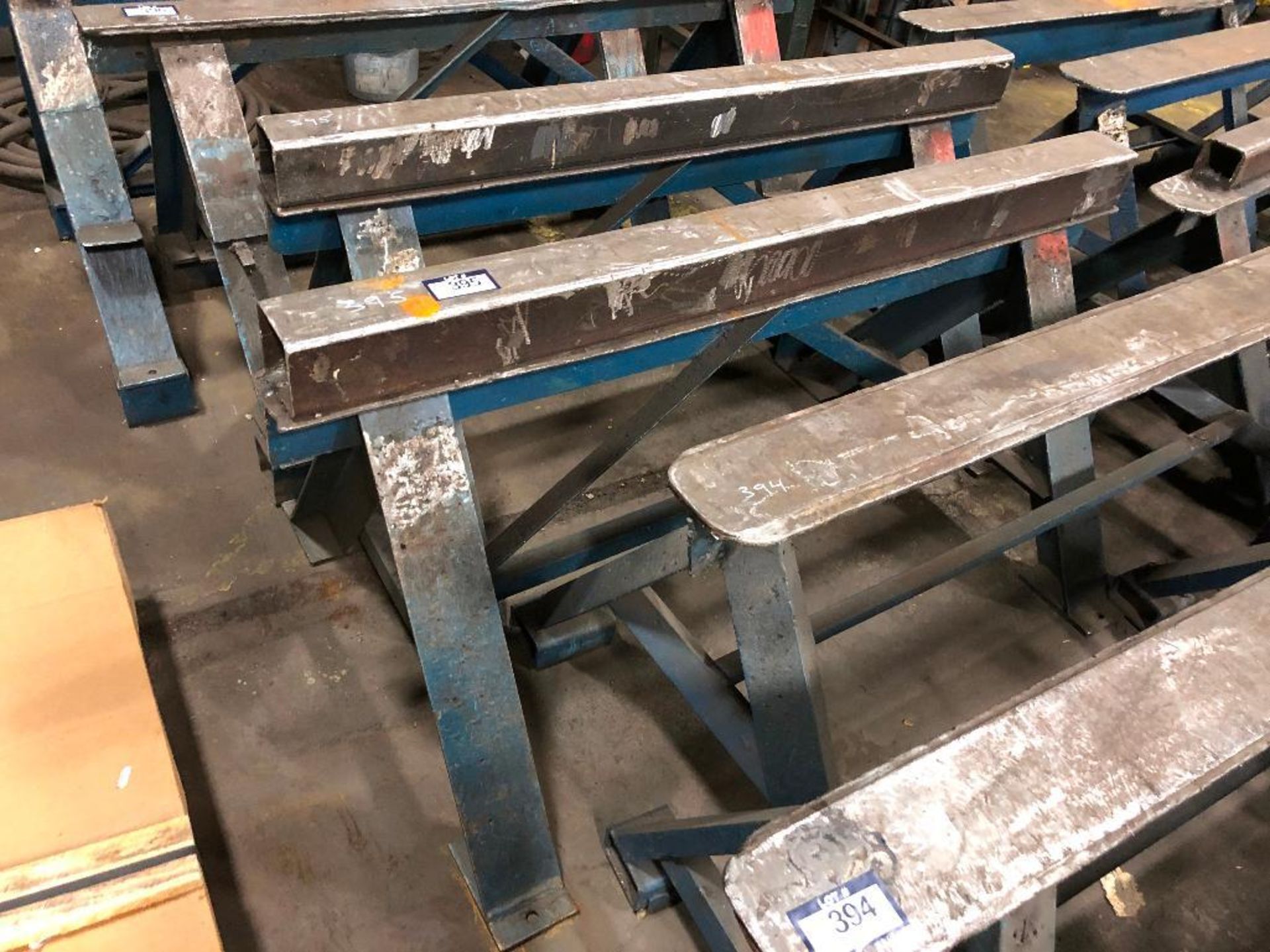 Lot of (2) Asst. Steel Shop-Built Saw Horses