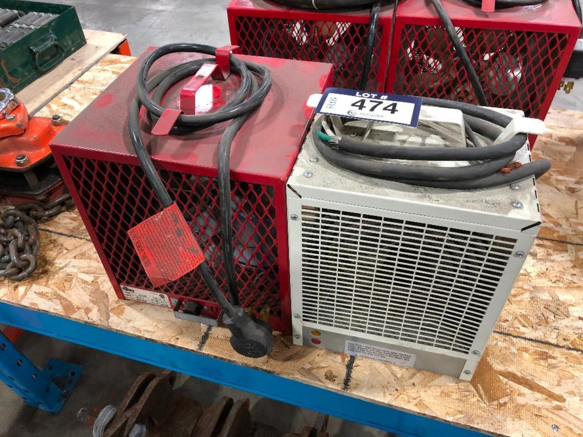 Lot of (2) Electric Construction Heaters