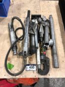 Lot of Hydraulic Hand Pump w/ Asst. Attachments