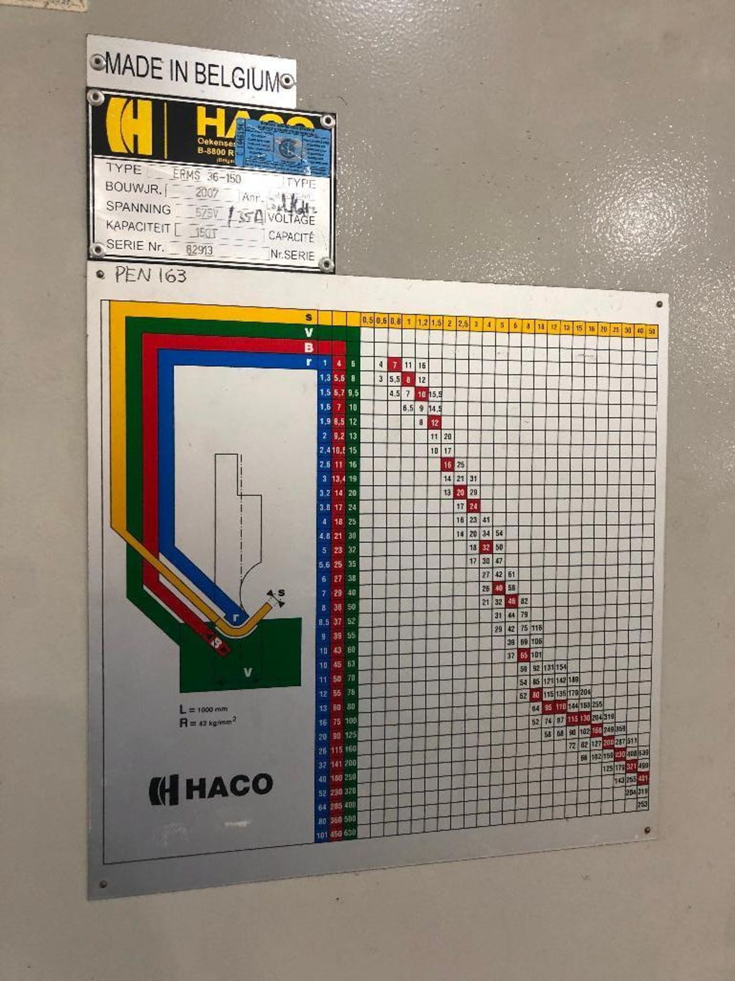 2007 Haco ERMS 36-150, 3,600mm X 150-TON (Requires Repair) - Image 7 of 10