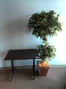 Side Table w/ Faux Tree