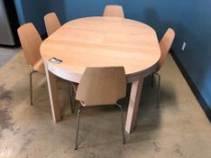 65" X 45" Kitchen Table w/ (5) Chairs