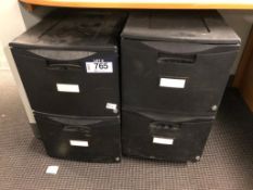 Lot of (2) 2-Drawer Vertical Filing Cabinets