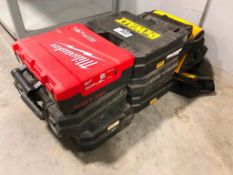 Lot of (6) Asst. Tool Cases and (4) DeWalt Tool Bags