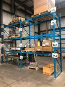 (2) Sections of 42" X 8' X 12' Pallet Racking including (3) Frames, (12) Beams