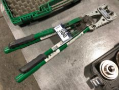 Lot of Greenlee Cable Cutter and Greenlee Crimping Tool