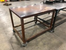 4' X 3' Steel Welding Table on Casters