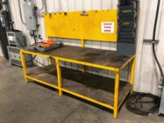 8' X 36" Shop-Built Steel Work Bench