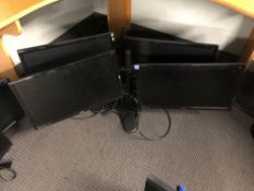 Lot of (4) BenQ Monitors w/ (2) Mounts