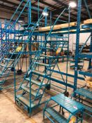 8-Step Mobile Warehouse Stairs (Bent Railing)