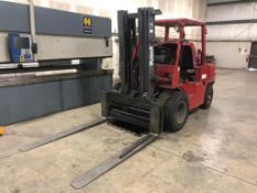Tailift FG45P-GML 8,000lb. Forklift w/ 3-Stage, LPG, Hyd Sliding Forks, Dual Rubber Front Tires, 5,5