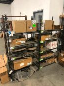 Lot of (2) Sections of Parts Shelving
