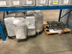 Pallet of (5) Enclosures w/ Steel Brackets, etc.