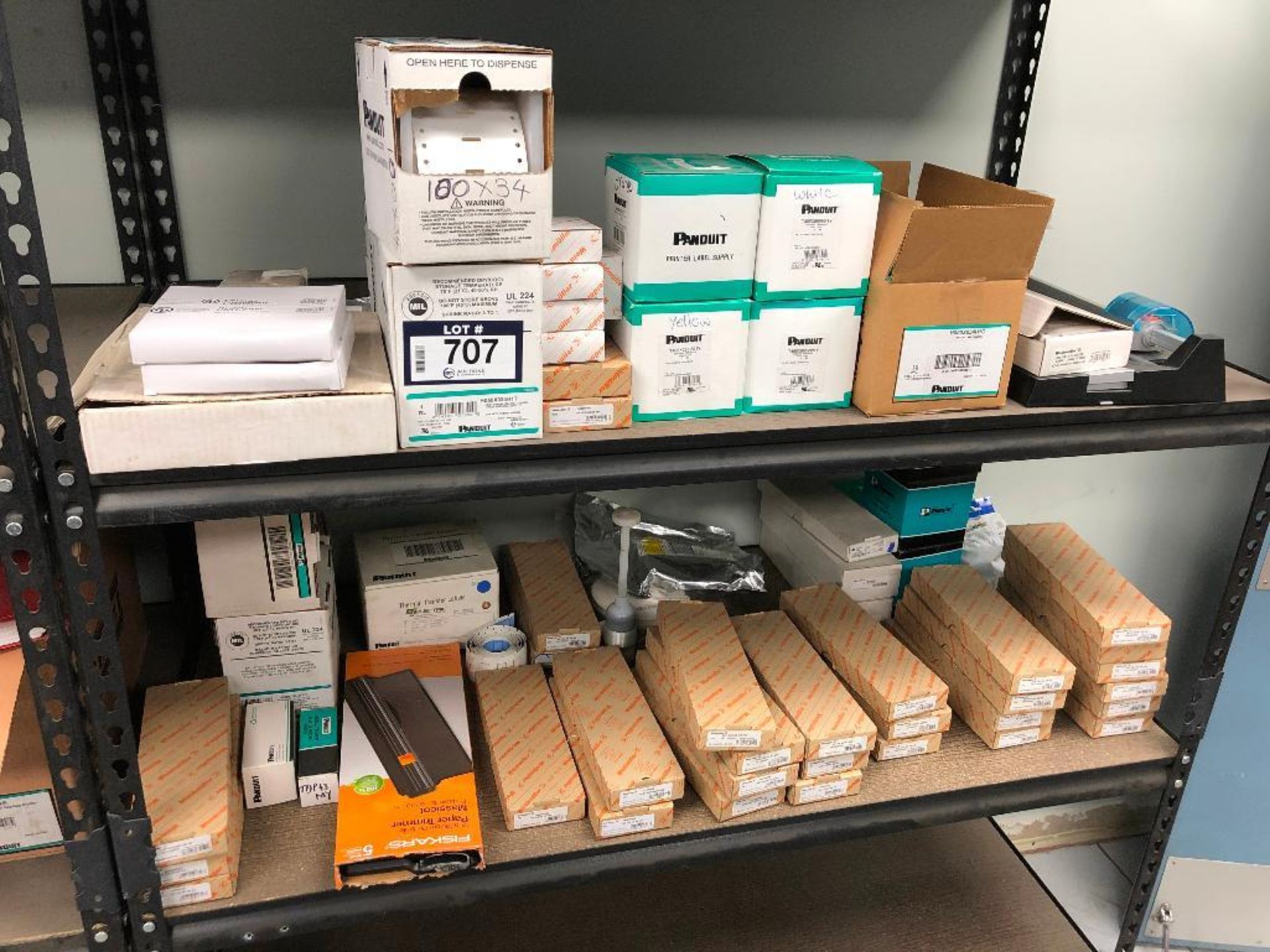 Contents of Part Shelving including Asst. Labels, Thermal Transfer Paper, etc. - Image 2 of 4