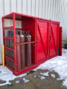 Shop Built Steel Lockable Bottle Rack Enclosure (Bottles Not Included)